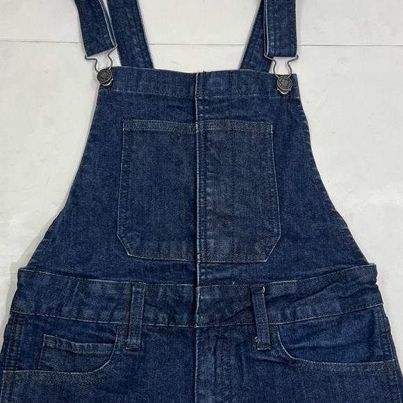 Lucky Brand Women's Bridgette Cropped Denim Overalls - Picture 8 of 10